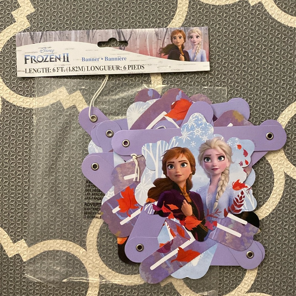 Disney Frozen II Destiny Awaits Birthday Banner - 6 feet